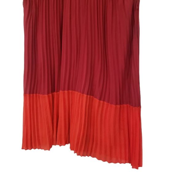 Sandra Darren Pleated Razzle Berry Colored Dress 26W - Picture 8 of 14
